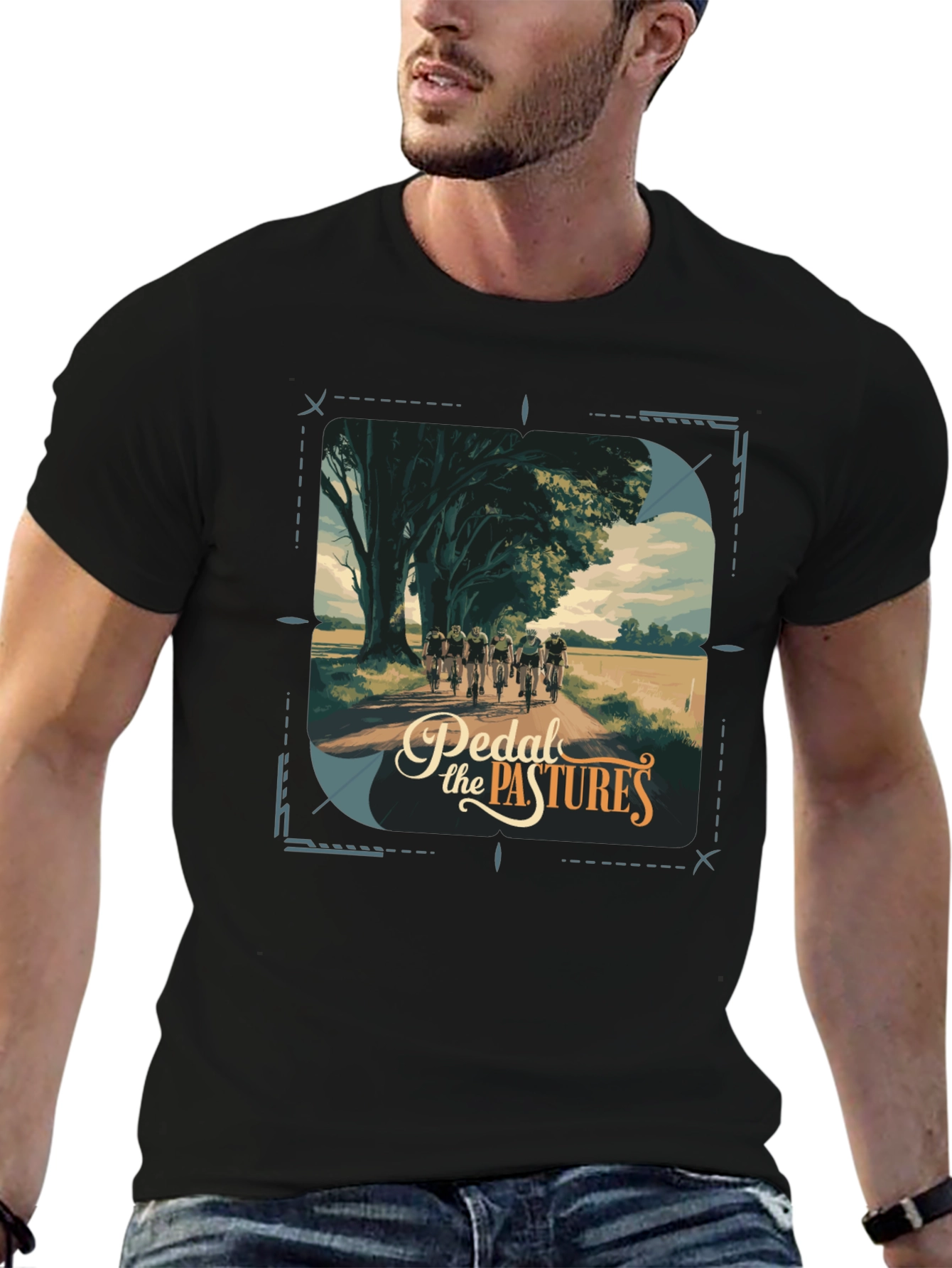 Pedal the Pastures Graphic T-Shirt
