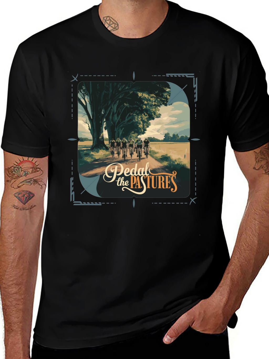 Pedal the Pastures Graphic T-Shirt
