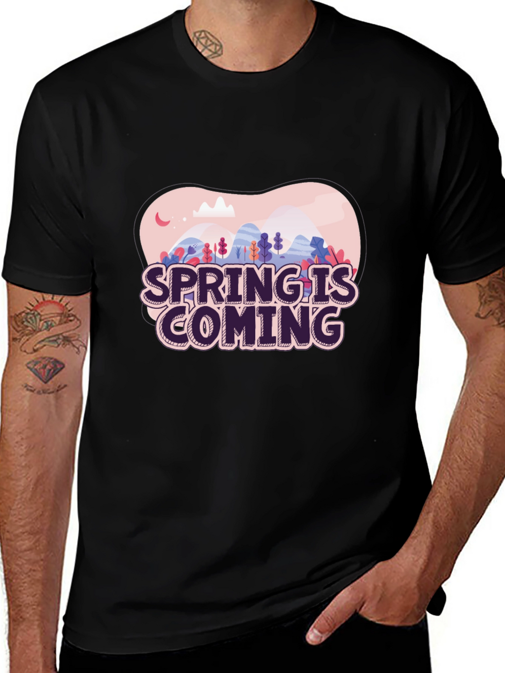 Spring is Coming T-Shirt - Stylish Graphic Tee