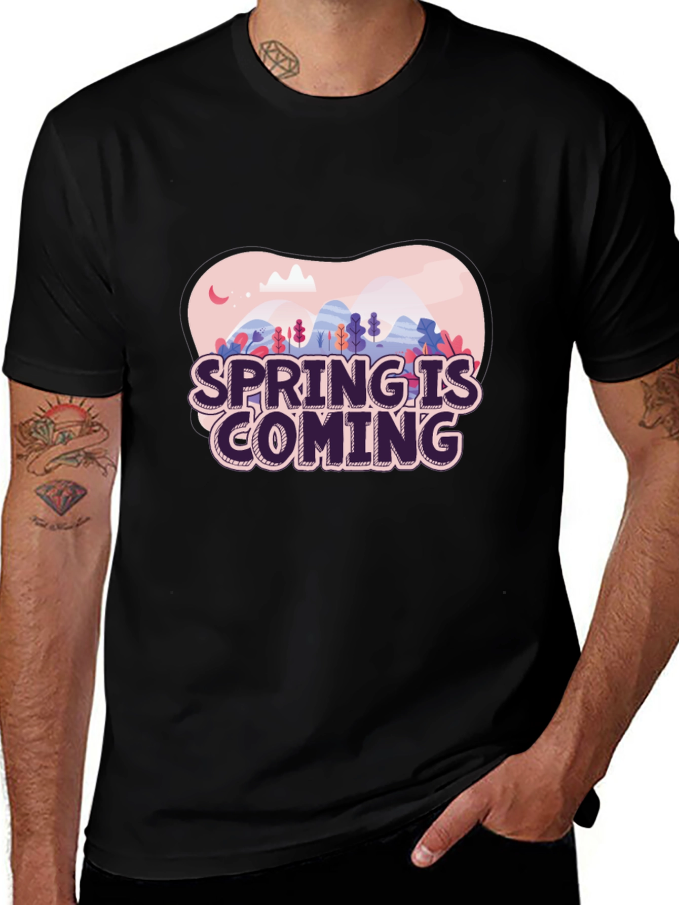 Spring is Coming T-Shirt - Stylish Graphic Tee