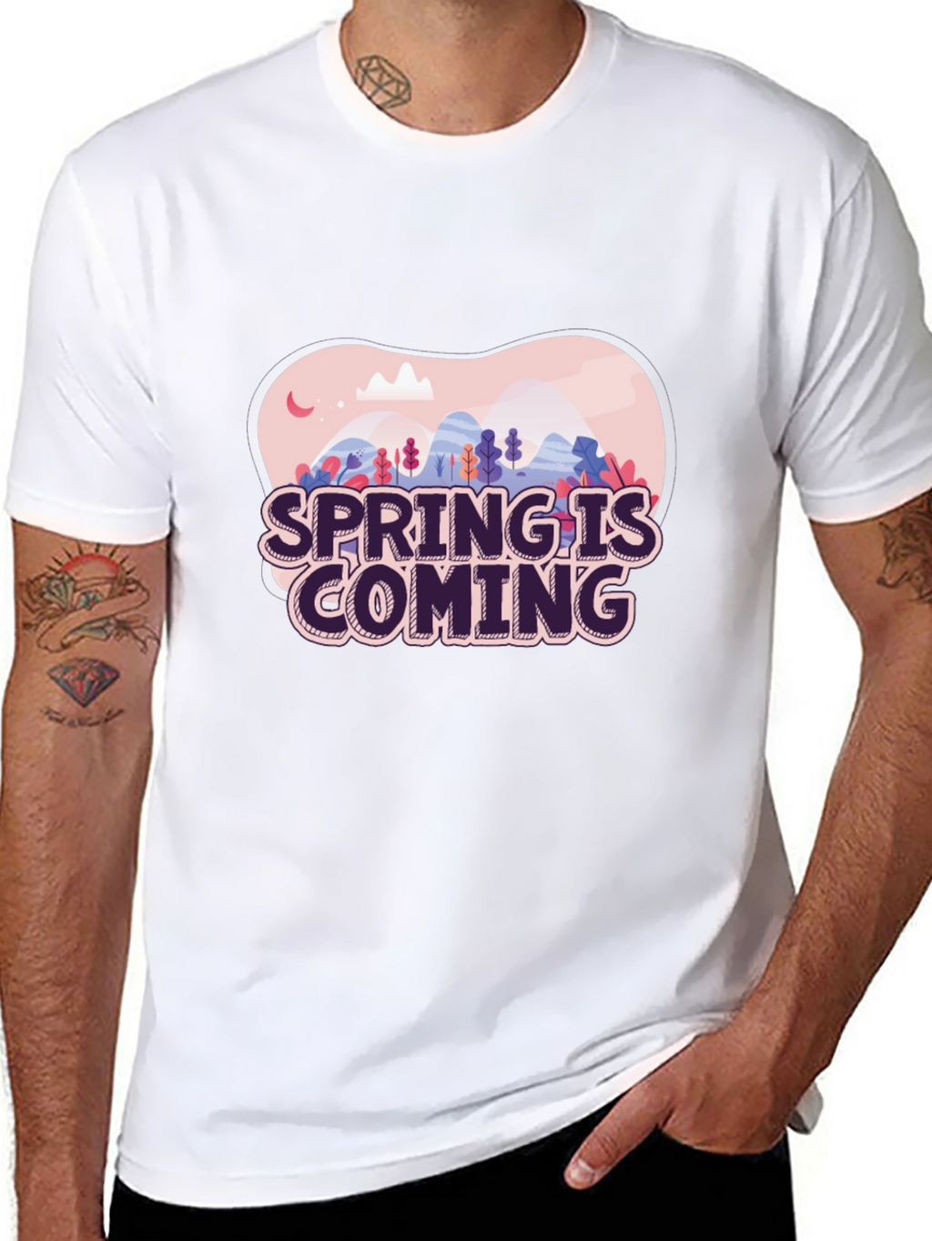 Spring is Coming T-Shirt - Stylish Graphic Tee