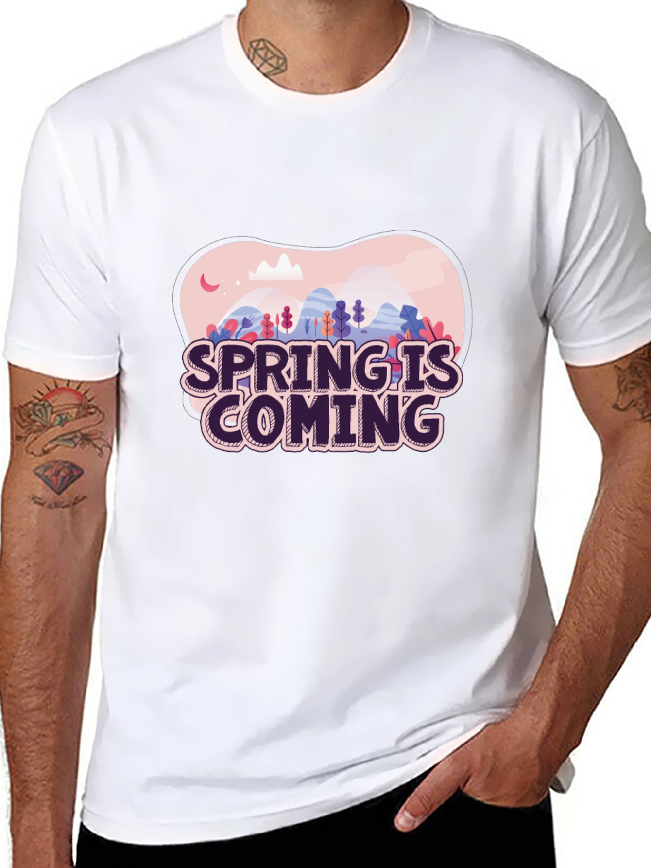 Spring is Coming T-Shirt - Stylish Graphic Tee