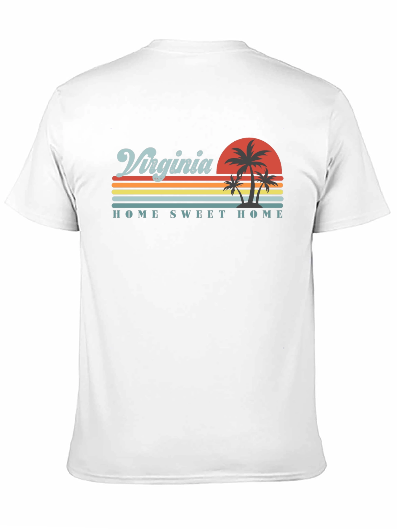 Virginia Home Sweet Home Retro Graphic T-Shirt