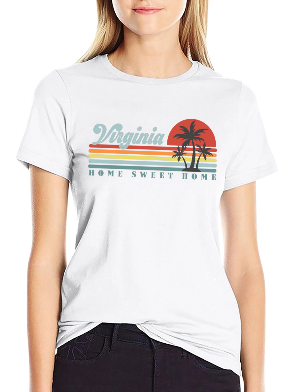 Virginia Home Sweet Home Retro Graphic T-Shirt