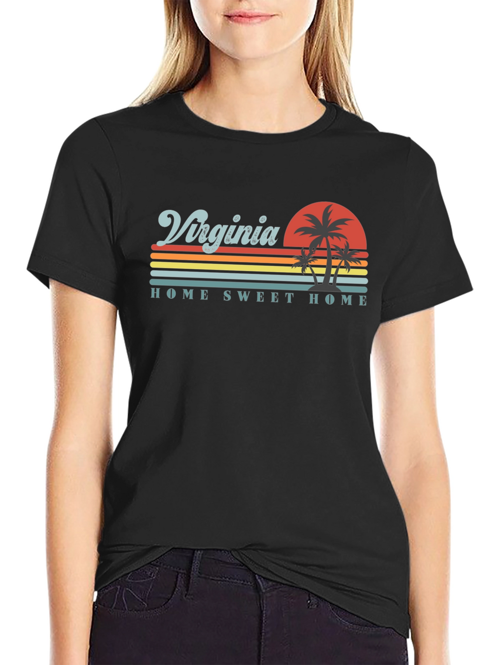 Virginia Home Sweet Home Retro Graphic T-Shirt