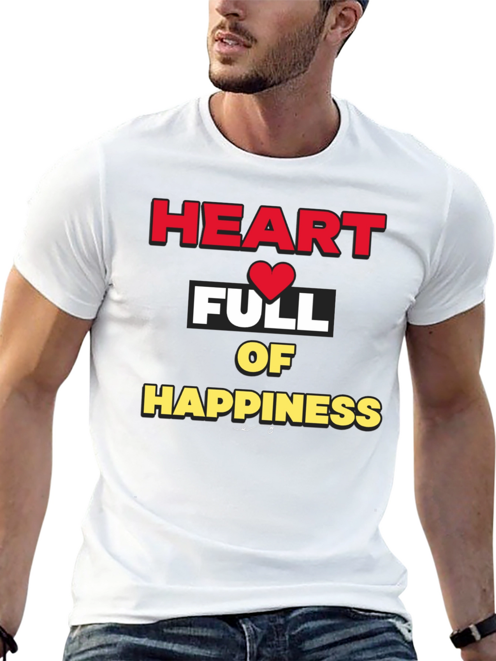 Heart Full of Happiness Graphic Tee