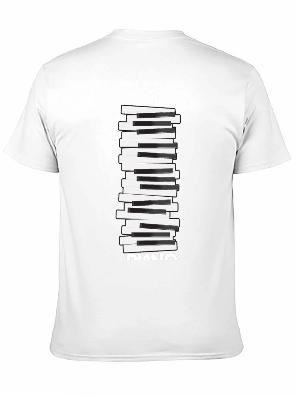 Piano Keys Graphic Tee - Black