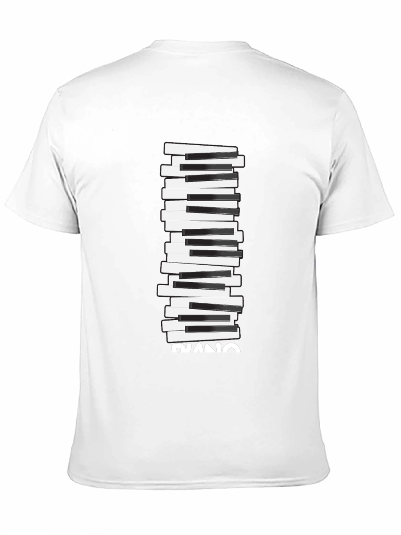 Piano Keys Graphic Tee - Black