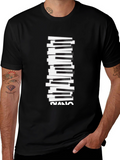 Piano Keys Graphic Tee - Black