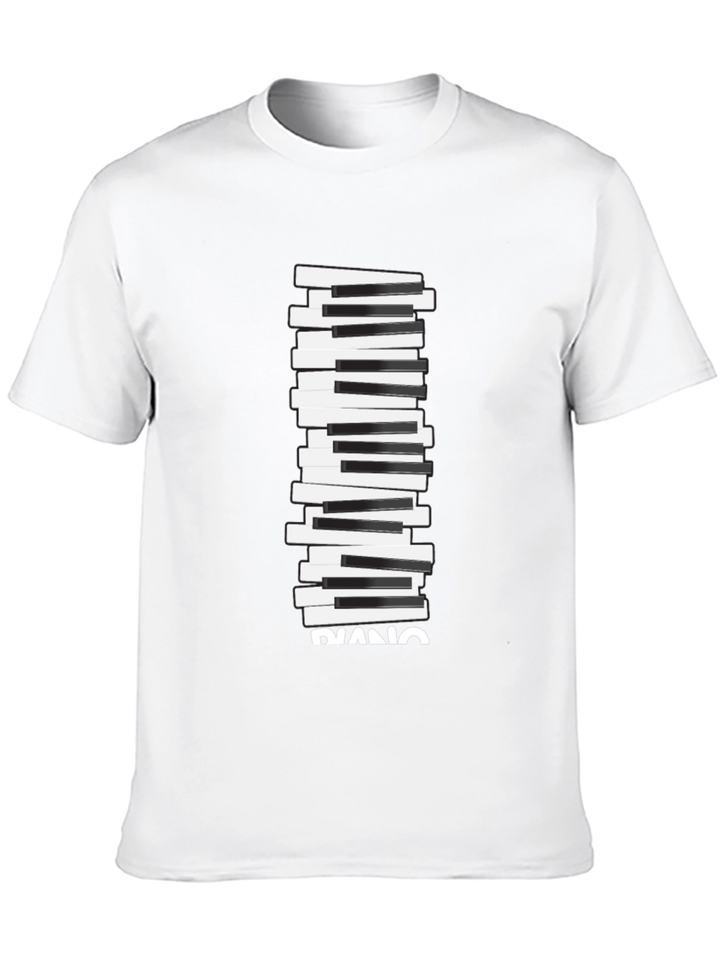Piano Keys Graphic Tee - Black