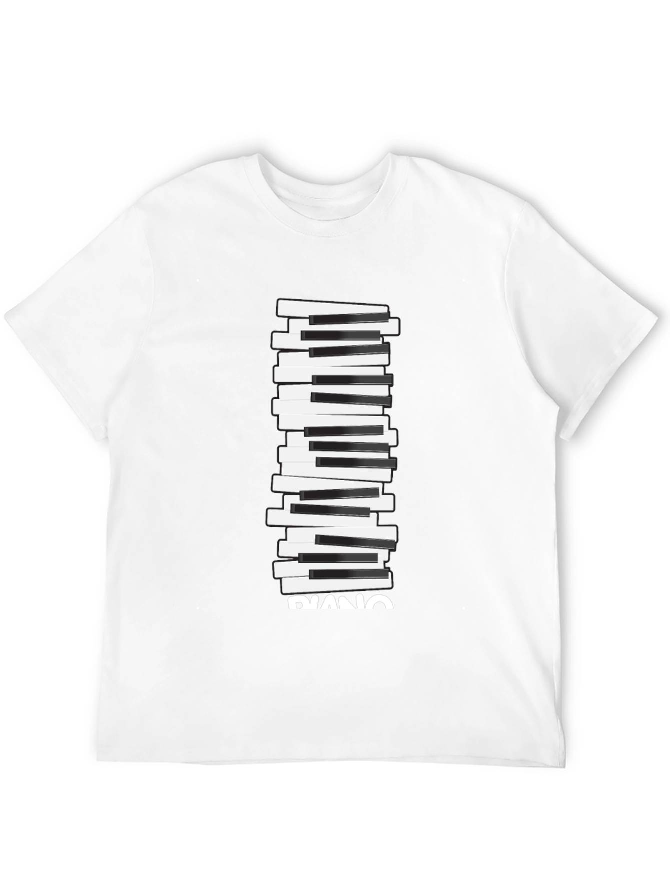Piano Keys Graphic Tee - Black