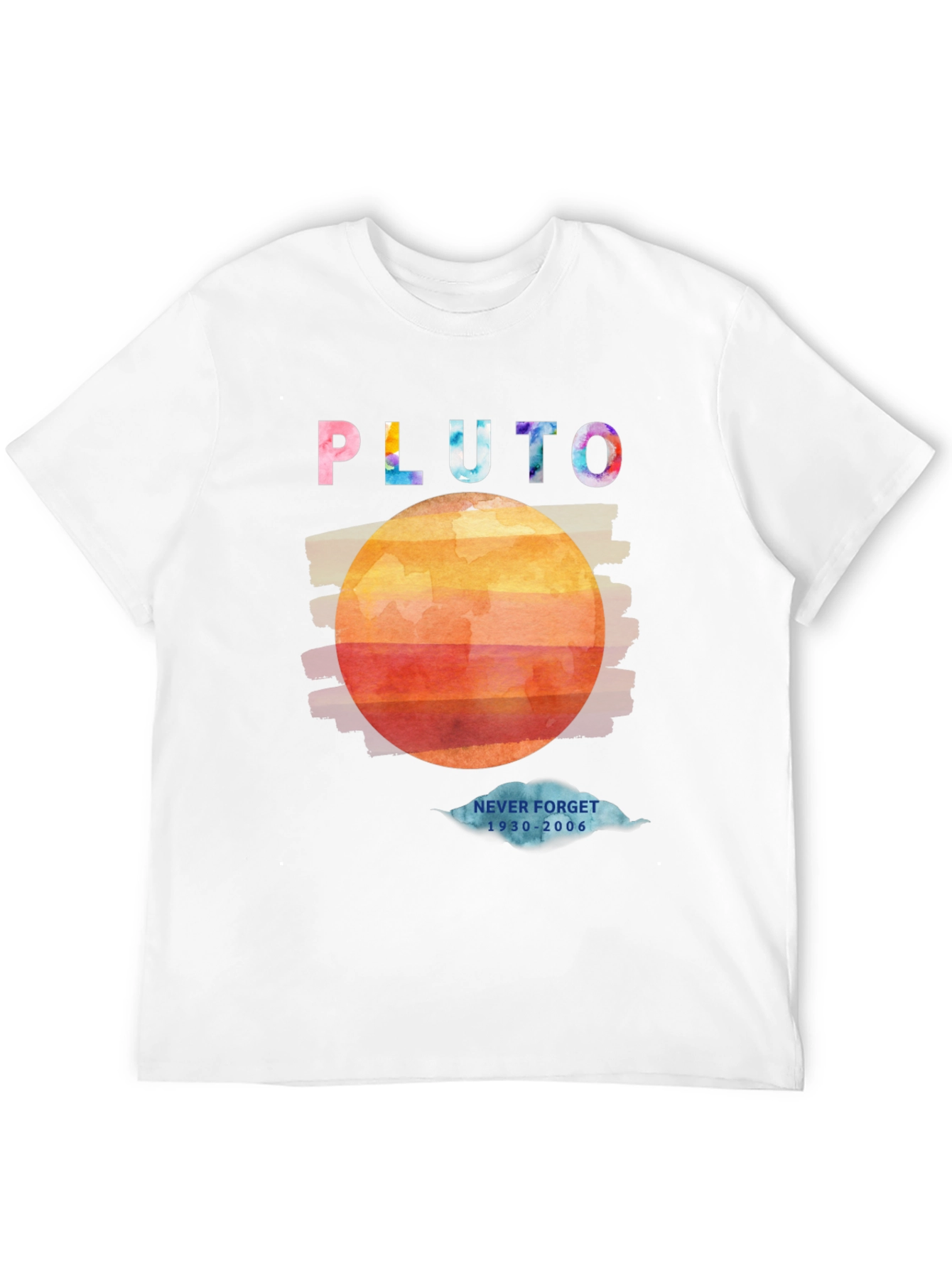 Retro Pluto Graphic T-Shirt - Never Forget 1930-2006
