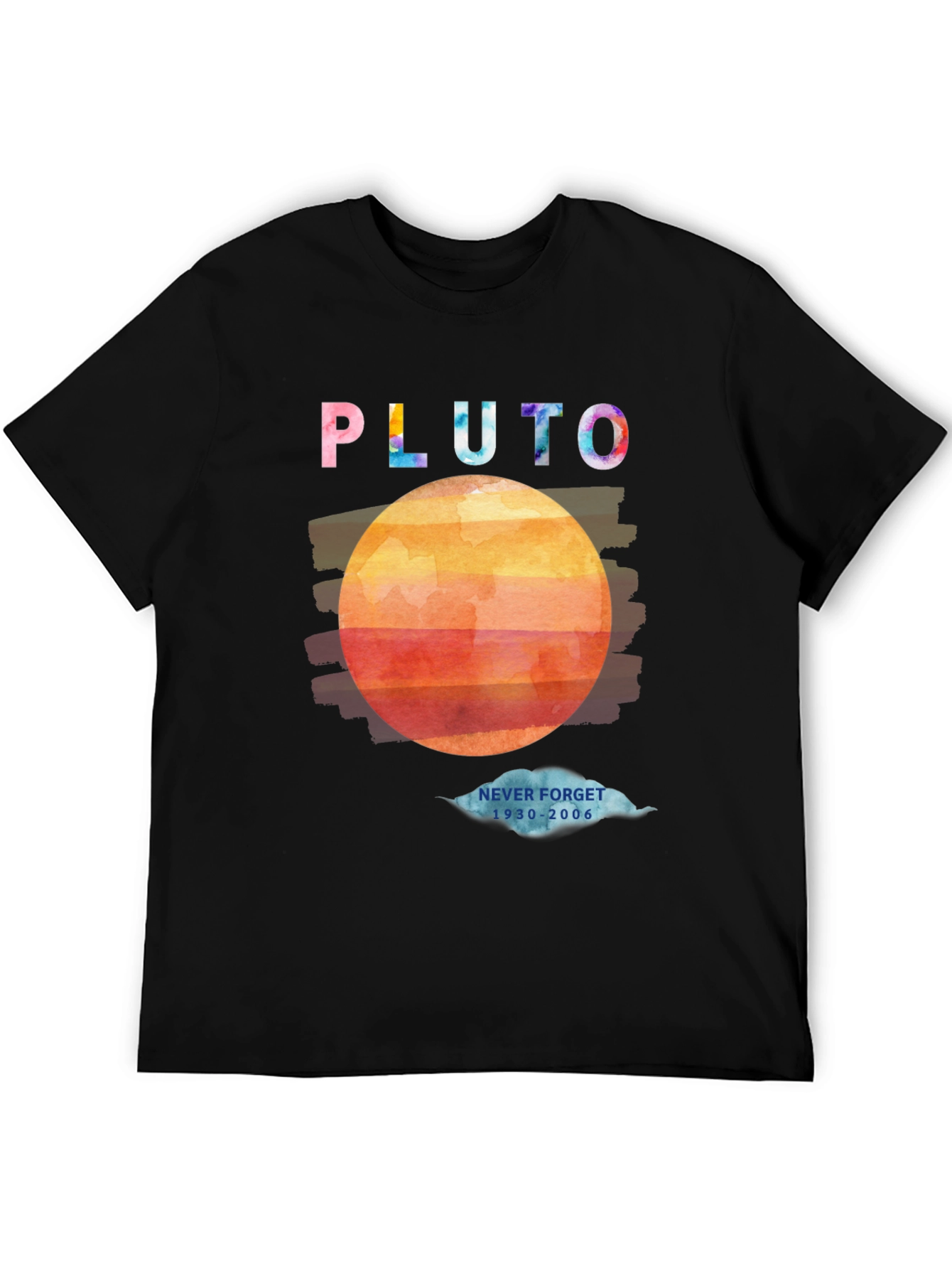Retro Pluto Graphic T-Shirt - Never Forget 1930-2006
