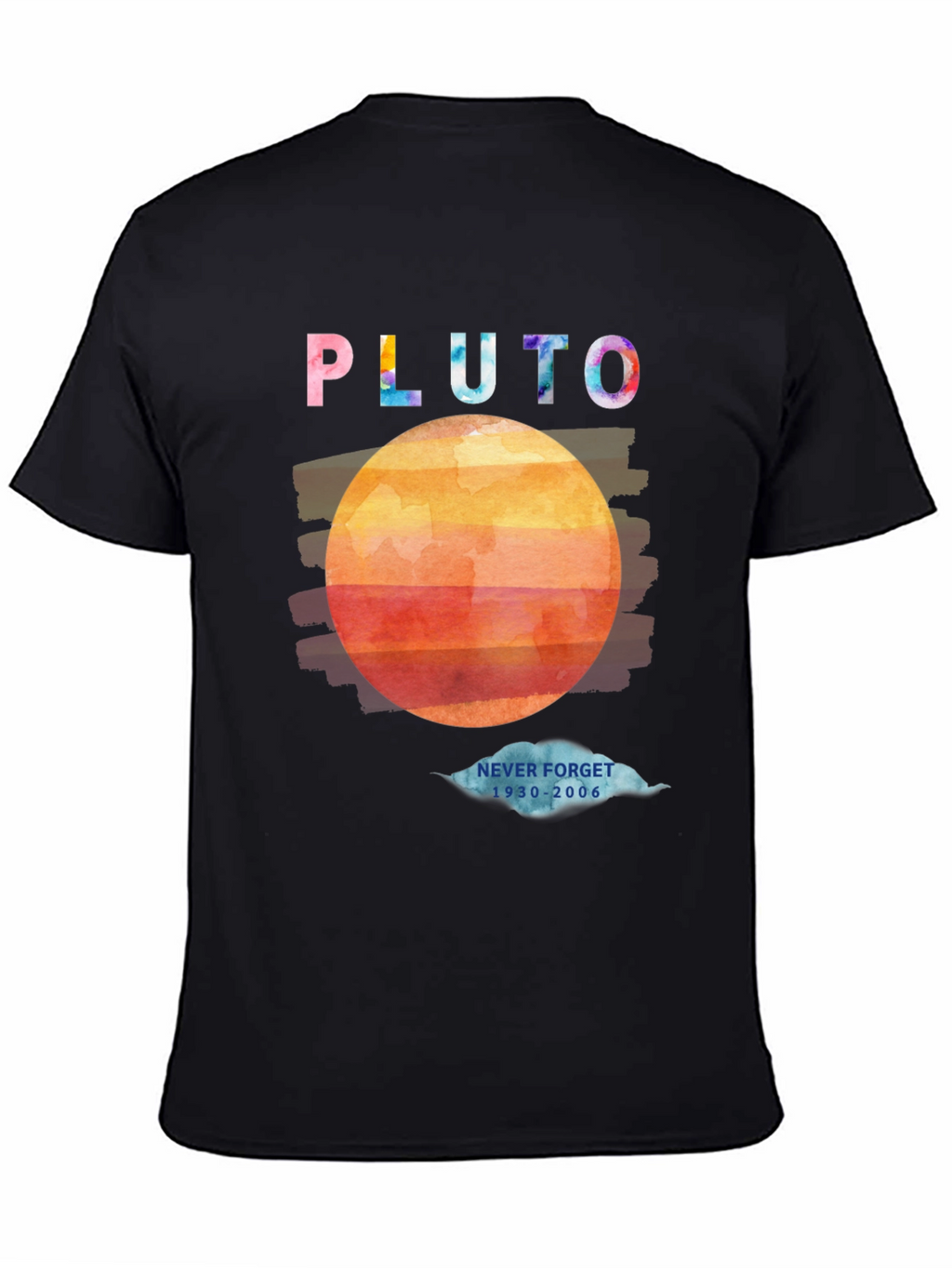 Retro Pluto Graphic T-Shirt - Never Forget 1930-2006