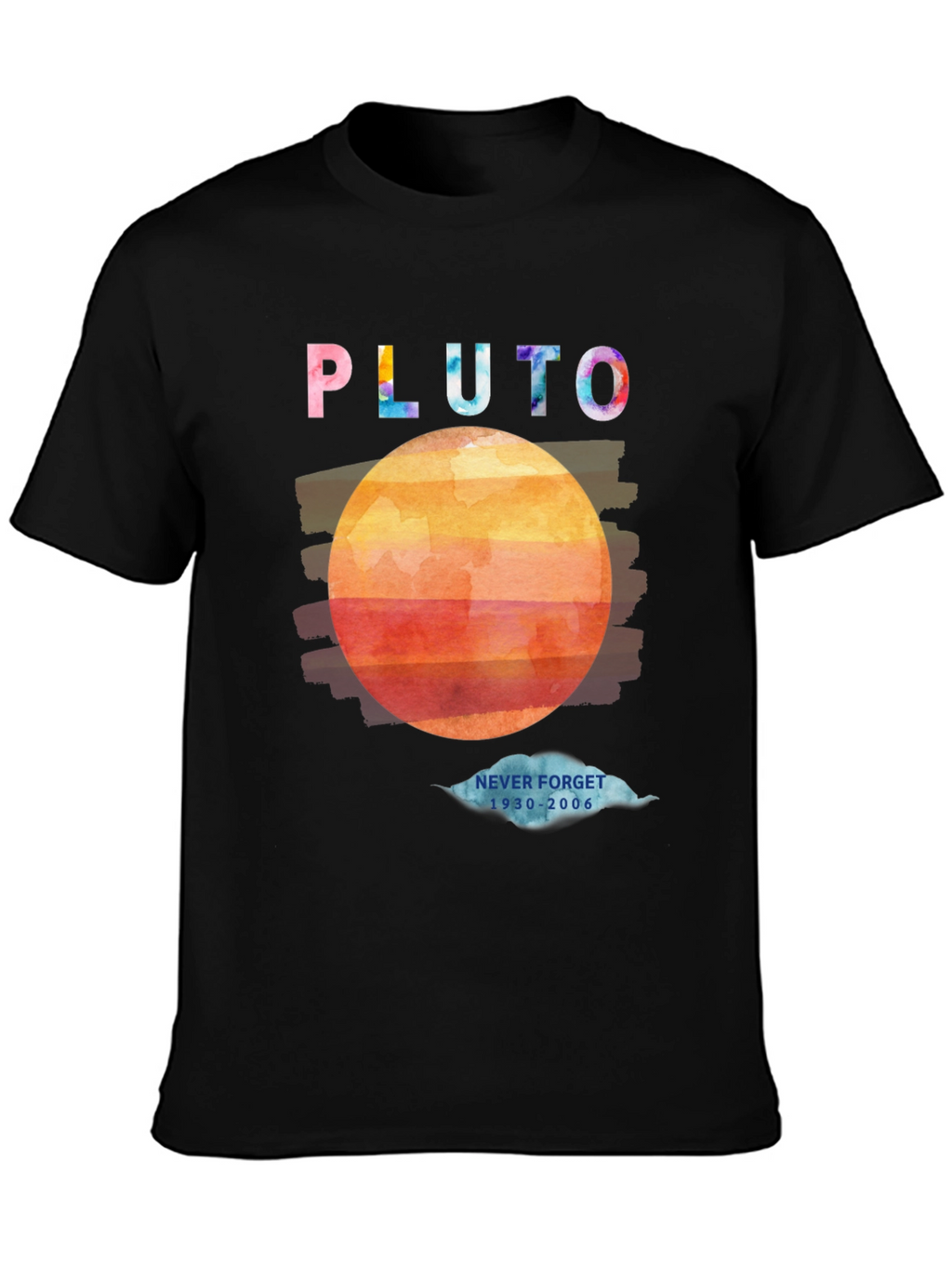 Retro Pluto Graphic T-Shirt - Never Forget 1930-2006