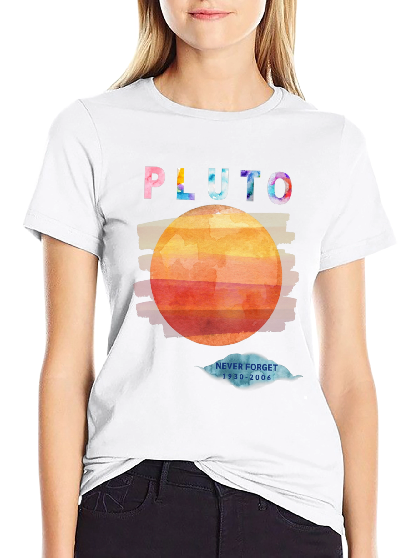Retro Pluto Graphic T-Shirt - Never Forget 1930-2006
