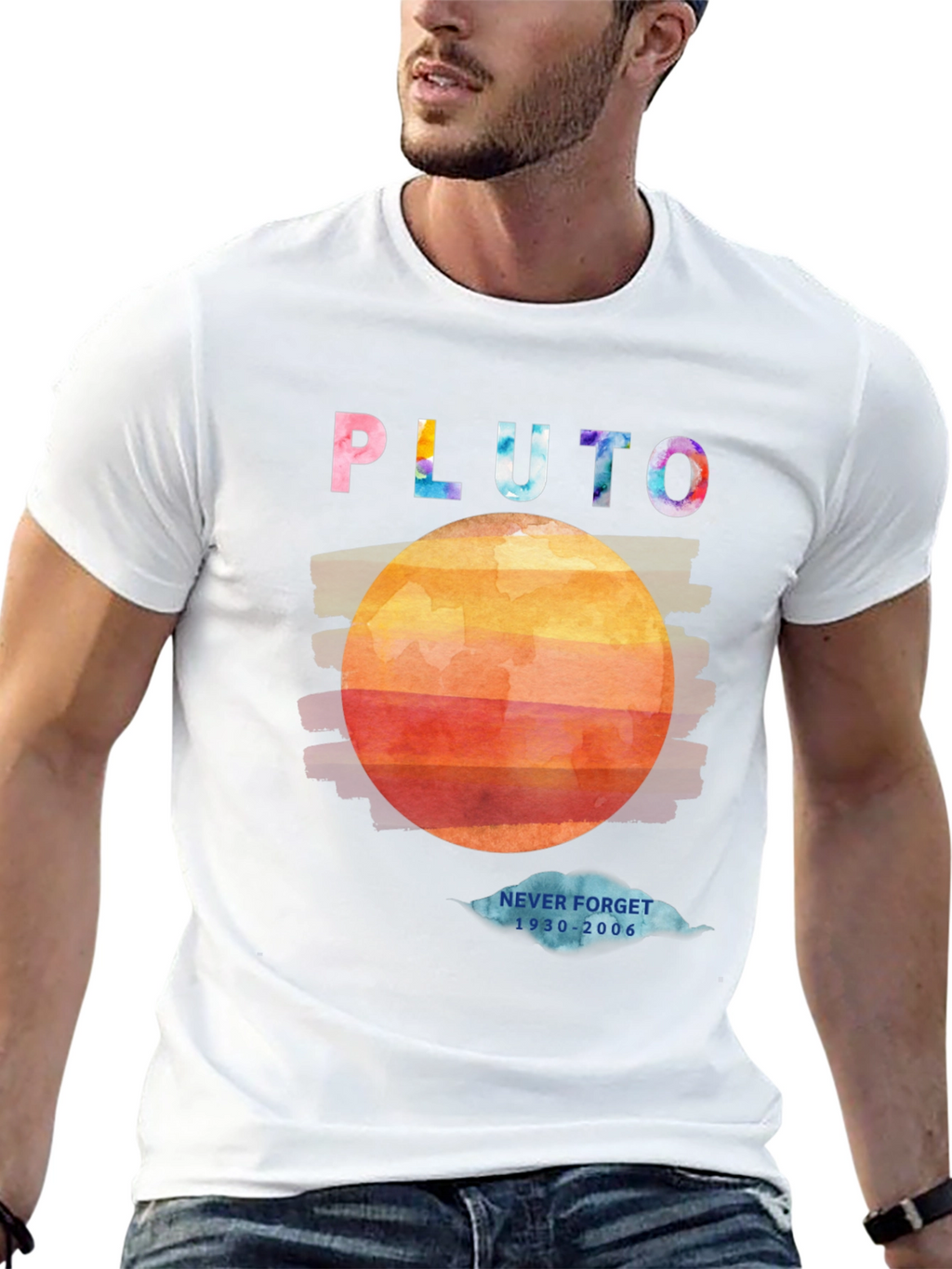 Retro Pluto Graphic T-Shirt - Never Forget 1930-2006