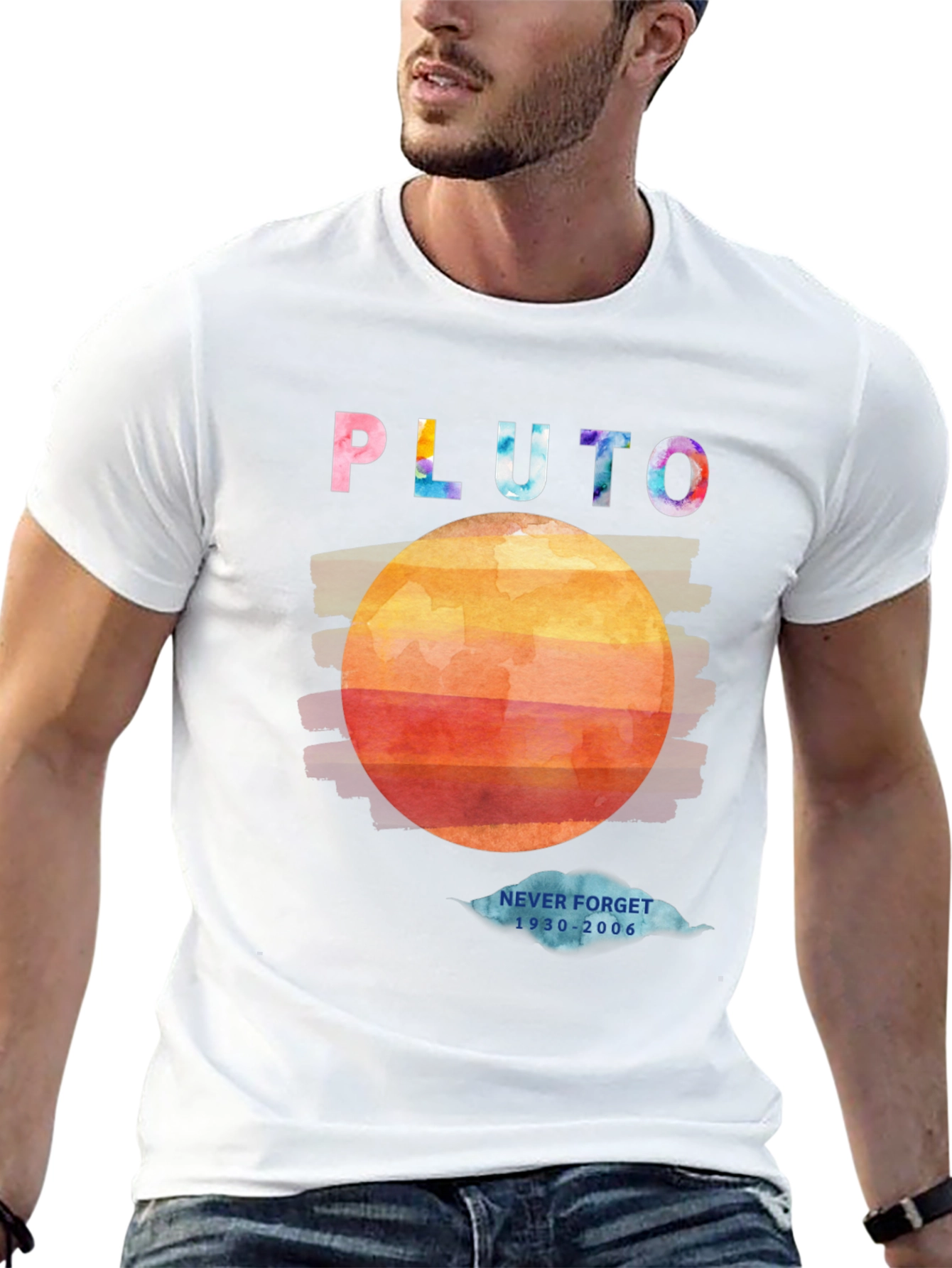Retro Pluto Graphic T-Shirt - Never Forget 1930-2006