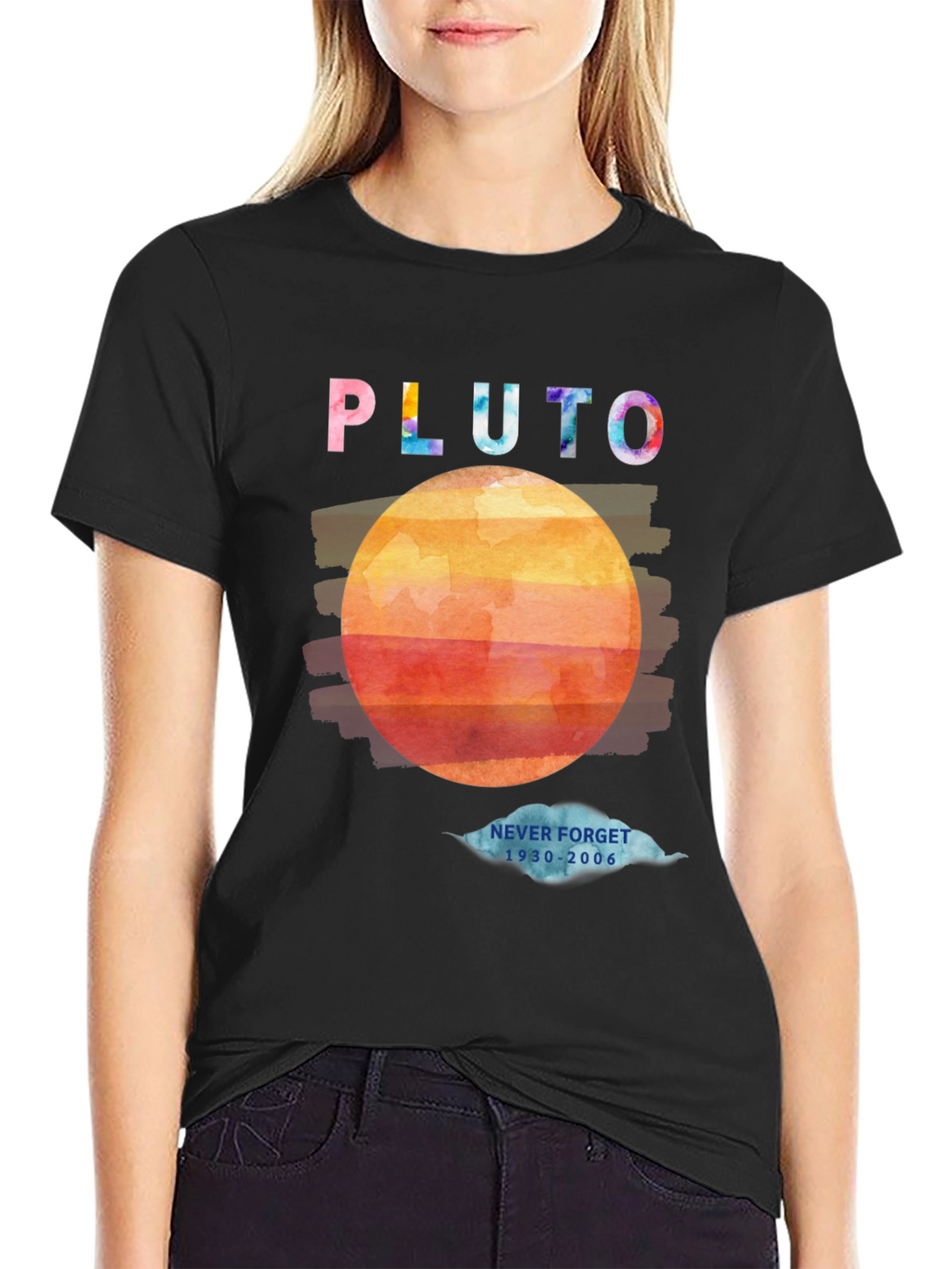 Retro Pluto Graphic T-Shirt - Never Forget 1930-2006