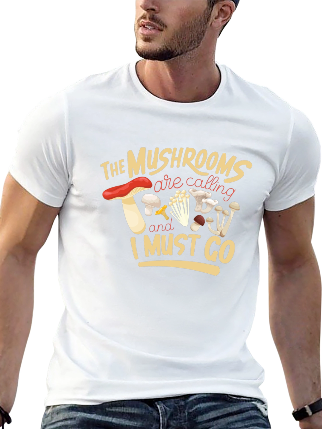 Mushroom Calling T-Shirt - Nature Lover Tee