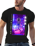 Futurist Japanese Cyberpunk Graphic Tee