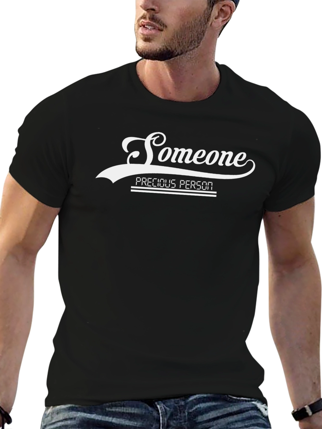 Someone Precious Person Black T-Shirt