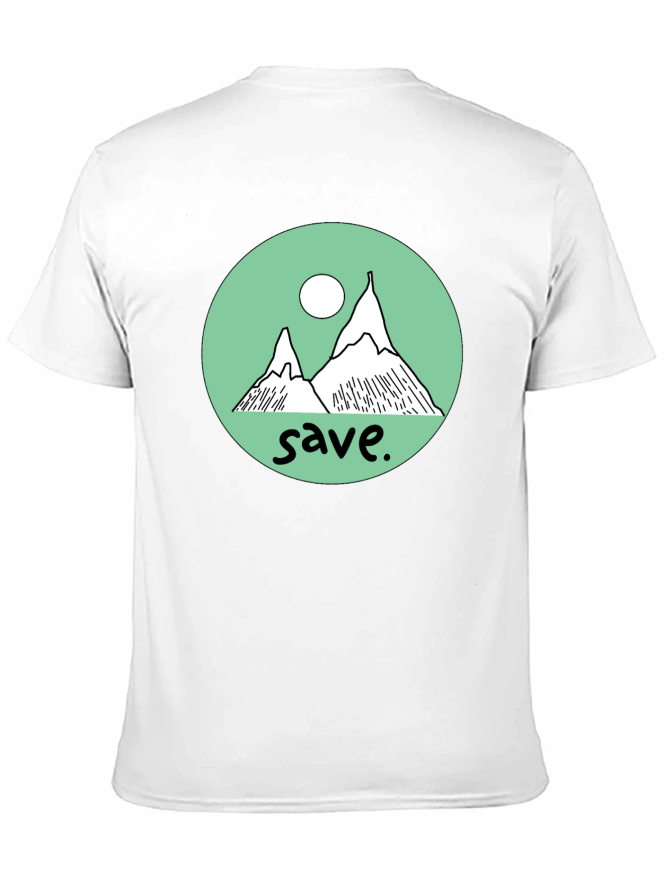 Save the Mountains Graphic Tee - Black