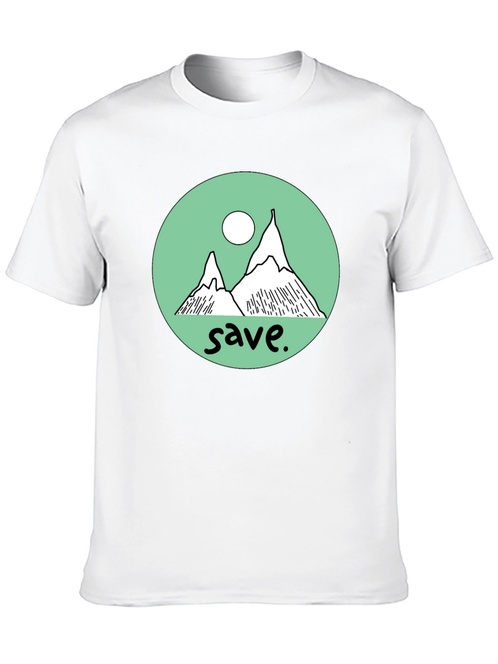 Save the Mountains Graphic Tee - Black