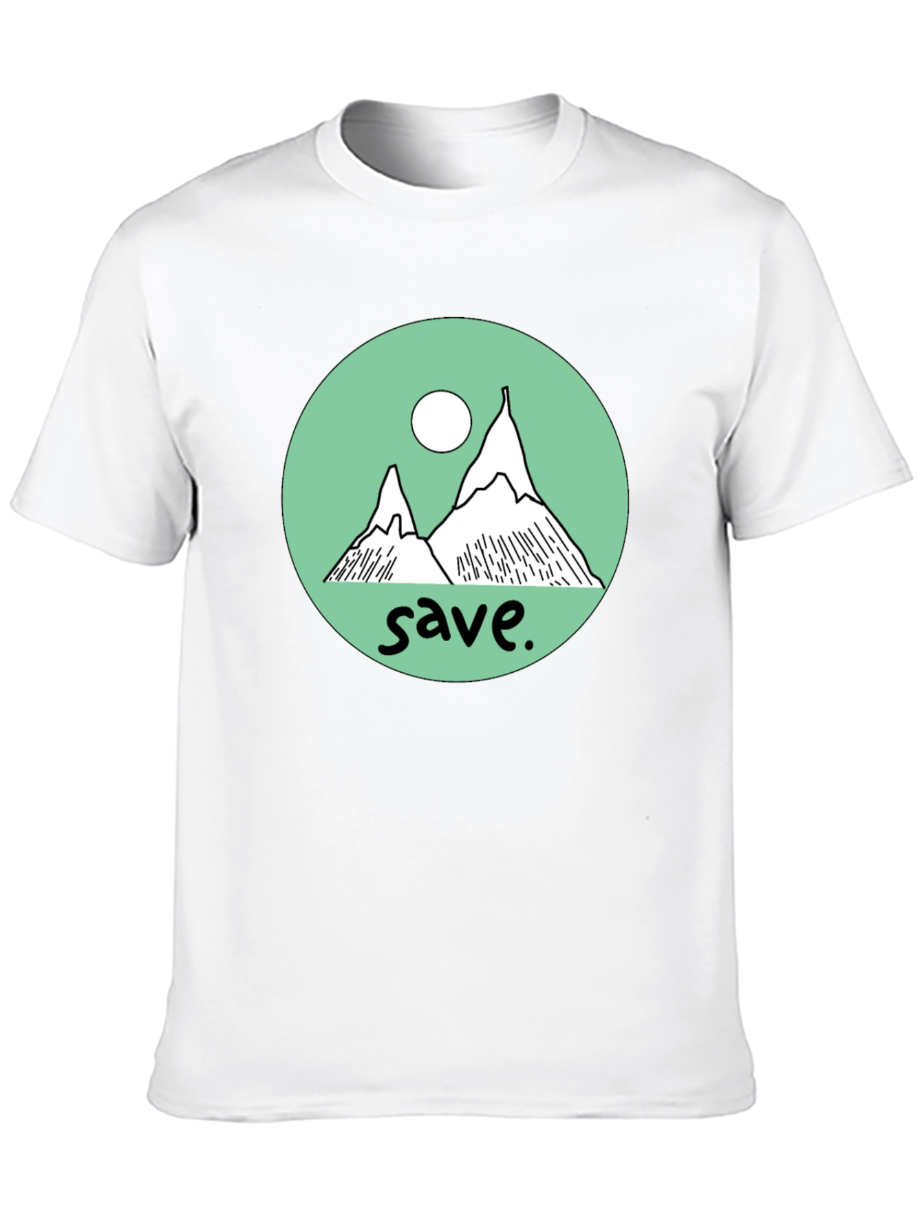 Save the Mountains Graphic Tee - Black