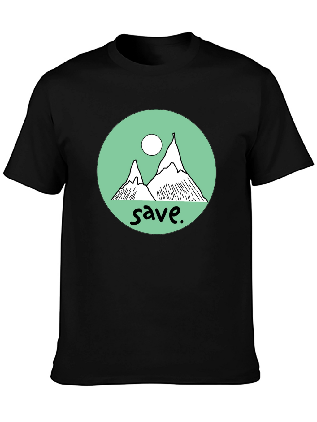 Save the Mountains Graphic Tee - Black