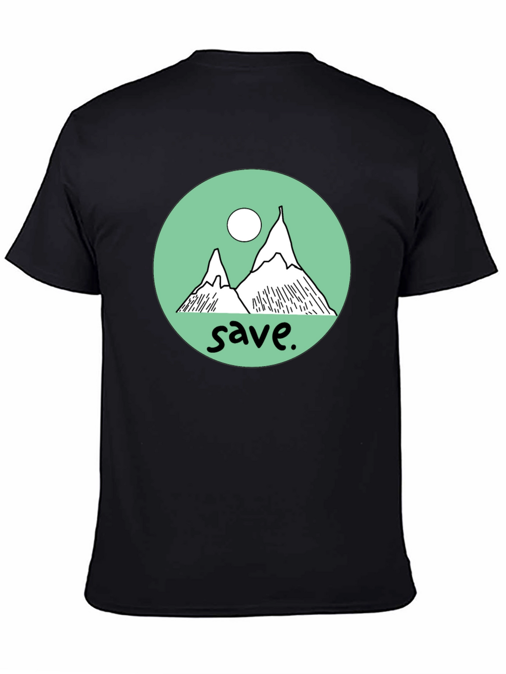 Save the Mountains Graphic Tee - Black