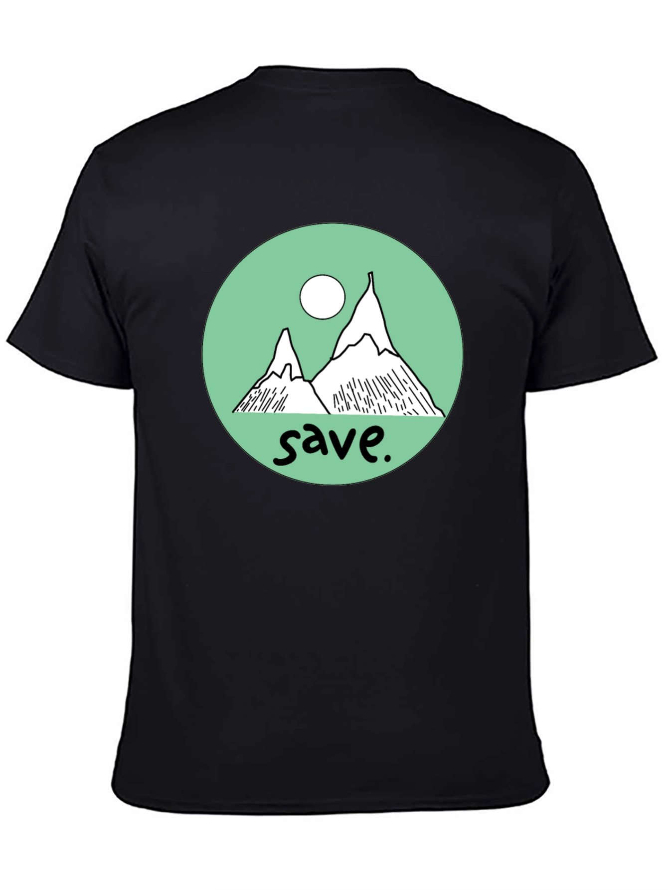 Save the Mountains Graphic Tee - Black