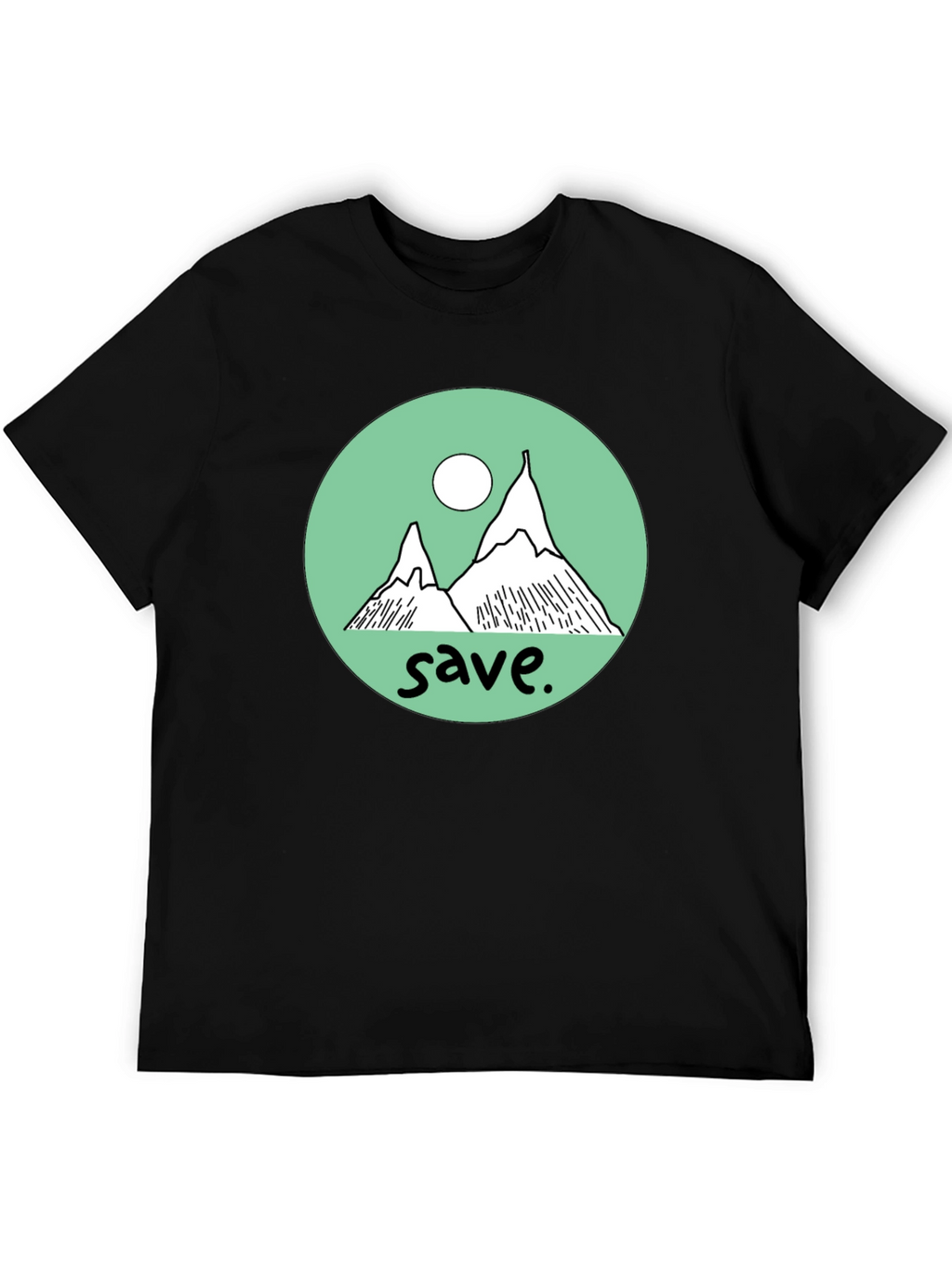 Save the Mountains Graphic Tee - Black