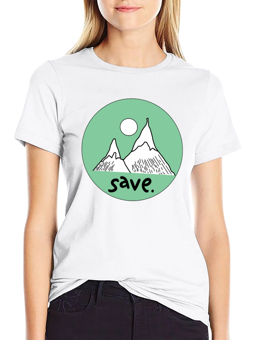 Save the Mountains Graphic Tee - Black