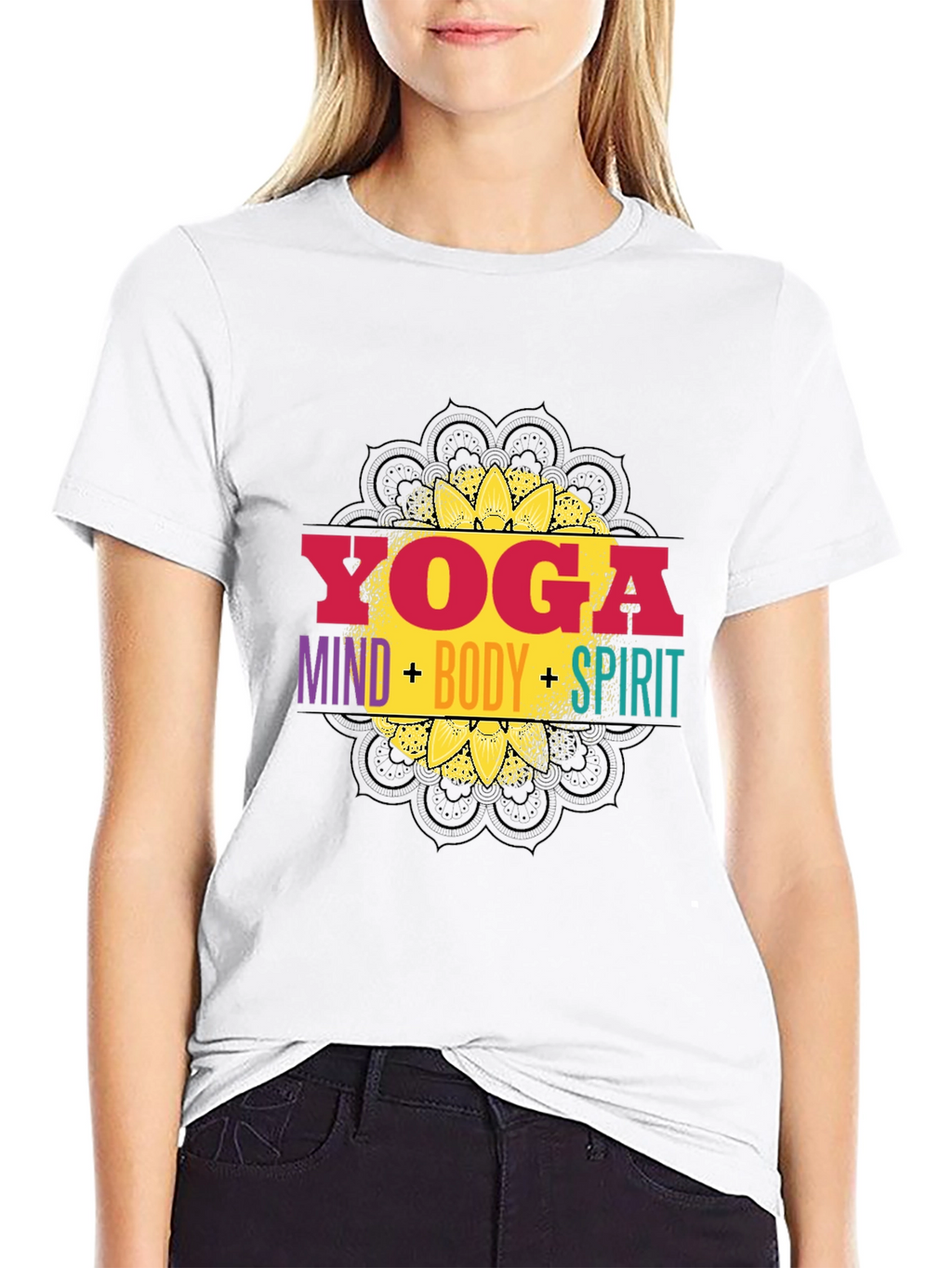 Yoga Mind Body Spirit Graphic Tee