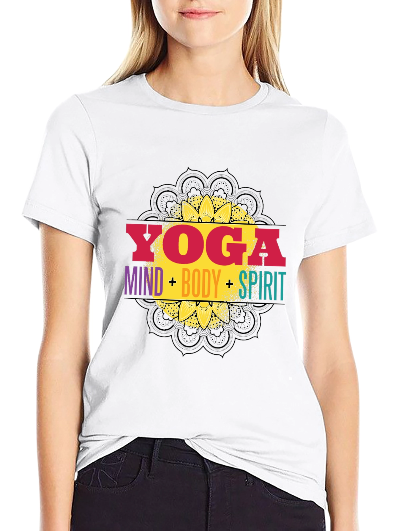 Yoga Mind Body Spirit Graphic Tee