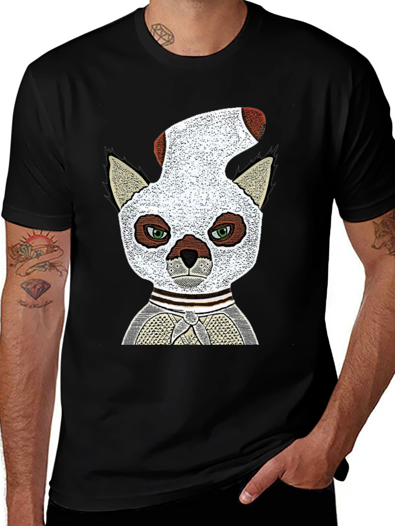 Lemur Sock-Head Graphic Tee - Unique Comfy