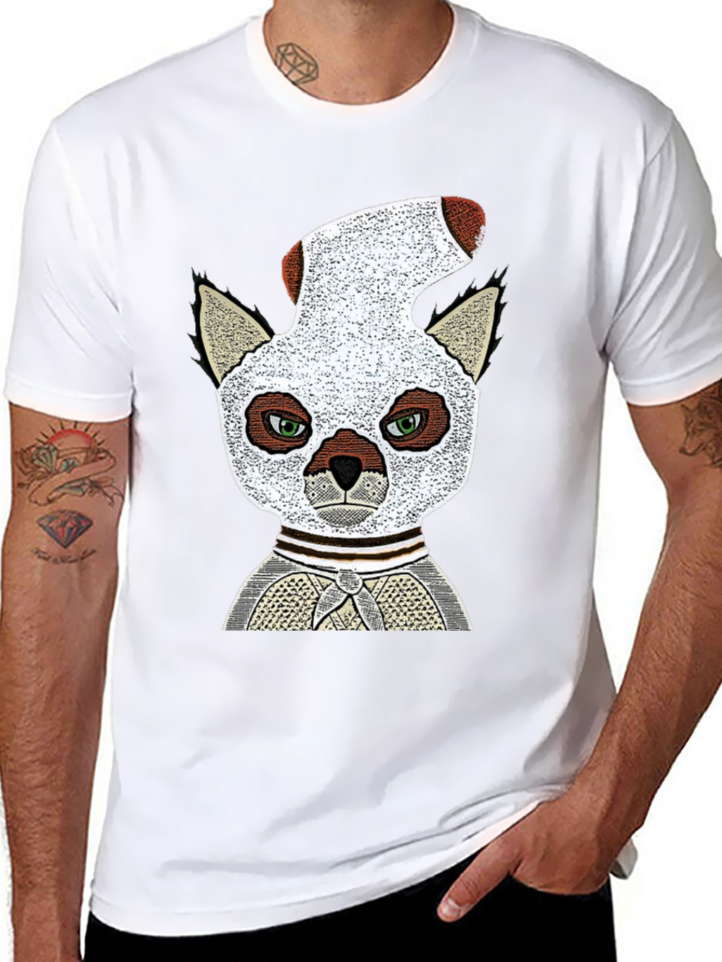 Lemur Sock-Head Graphic Tee - Unique Comfy