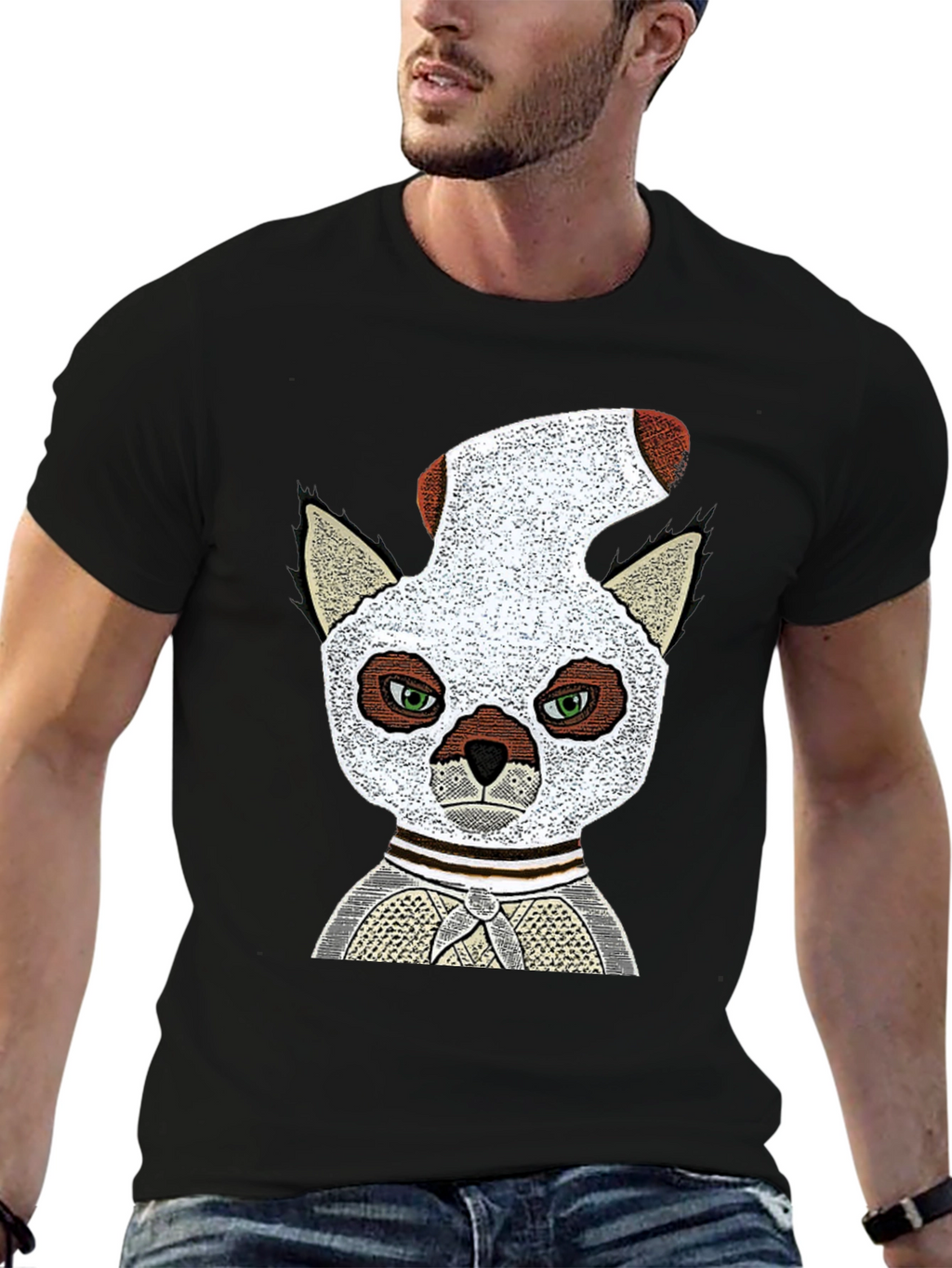 Lemur Sock-Head Graphic Tee - Unique Comfy