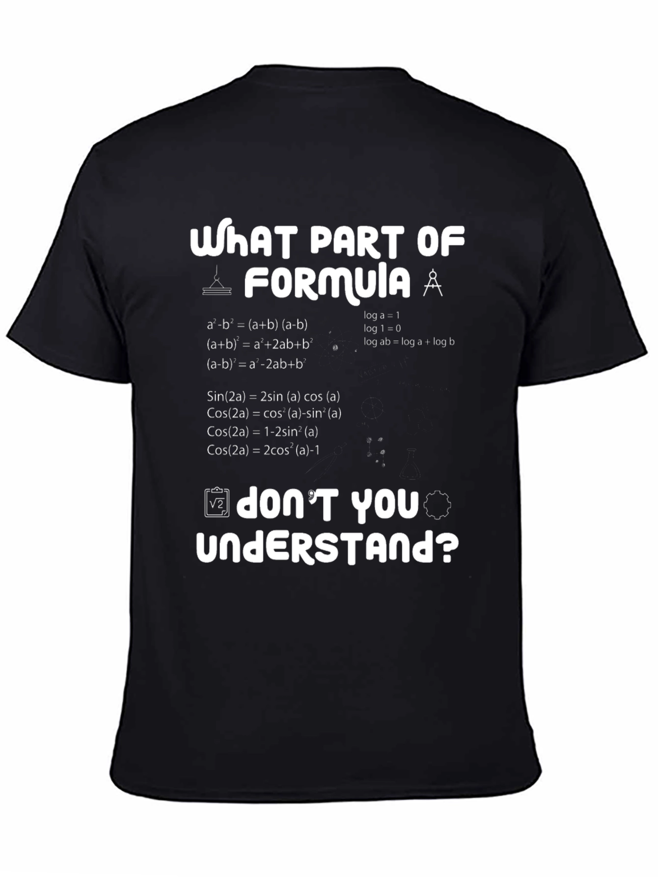 Funny Math Formula T-Shirt - What Part Dont You Understand?
