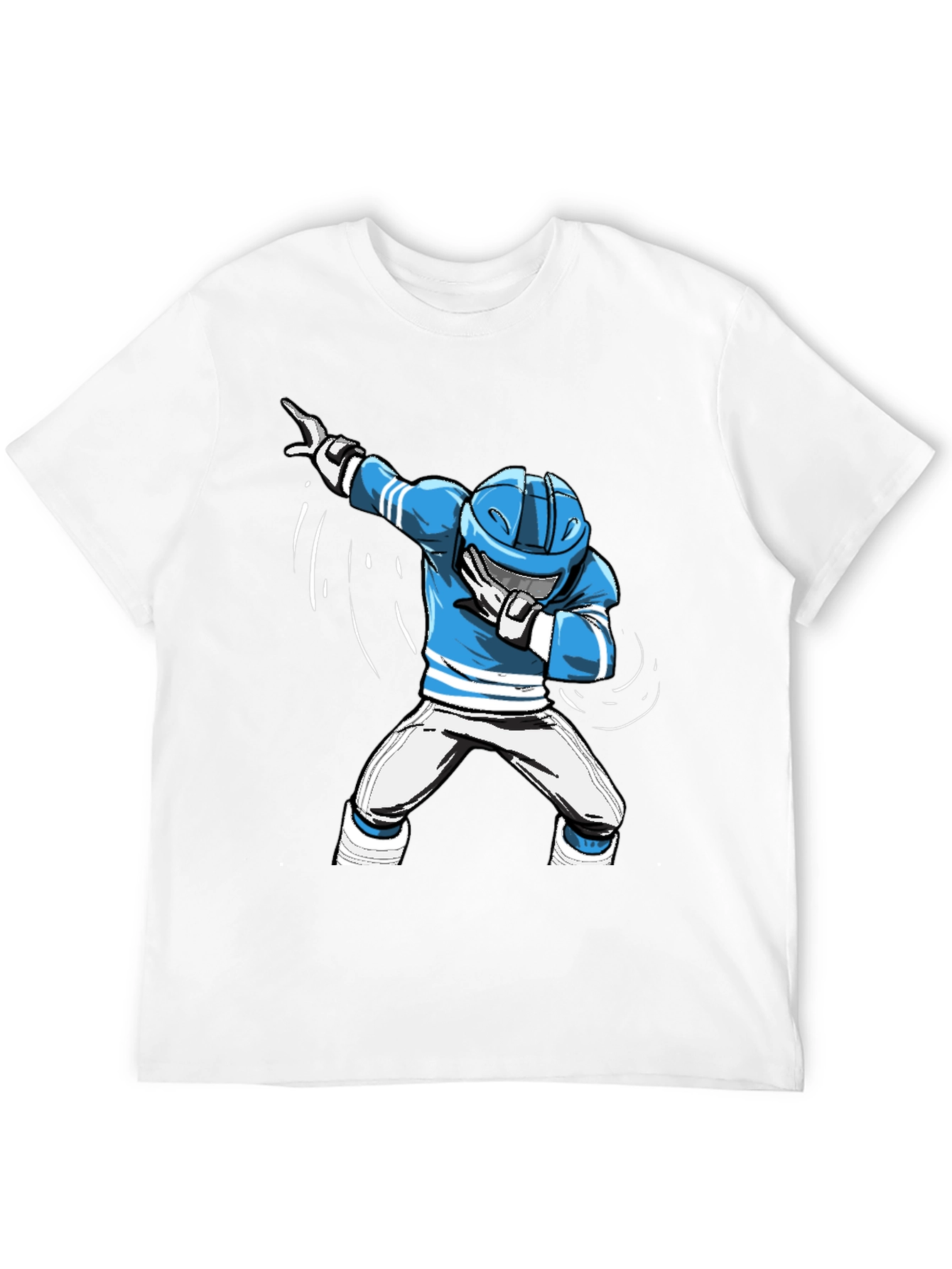 Dabbing Hockey Player Graphic T-Shirt