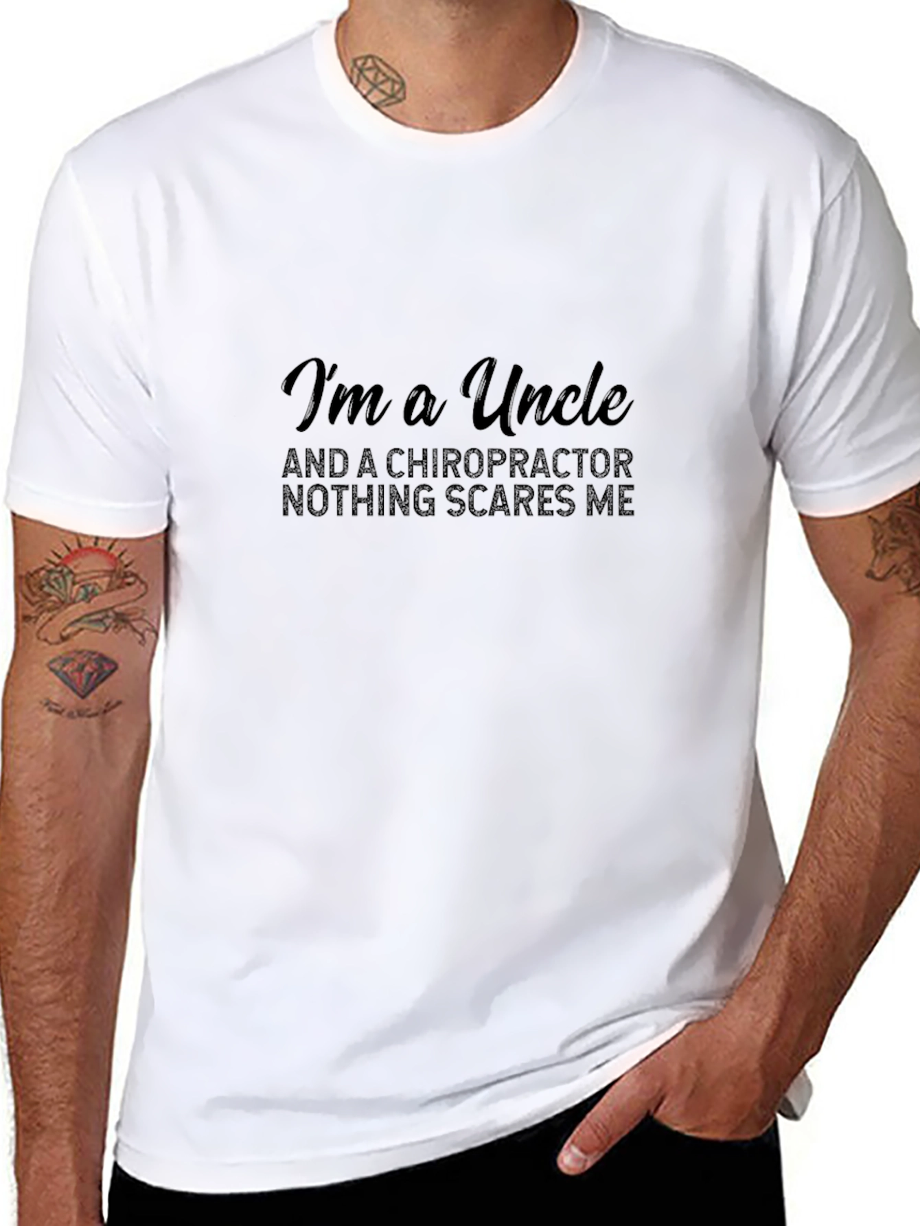 Chiropractor Uncle Graphic T-Shirt - Bold Statement Tee