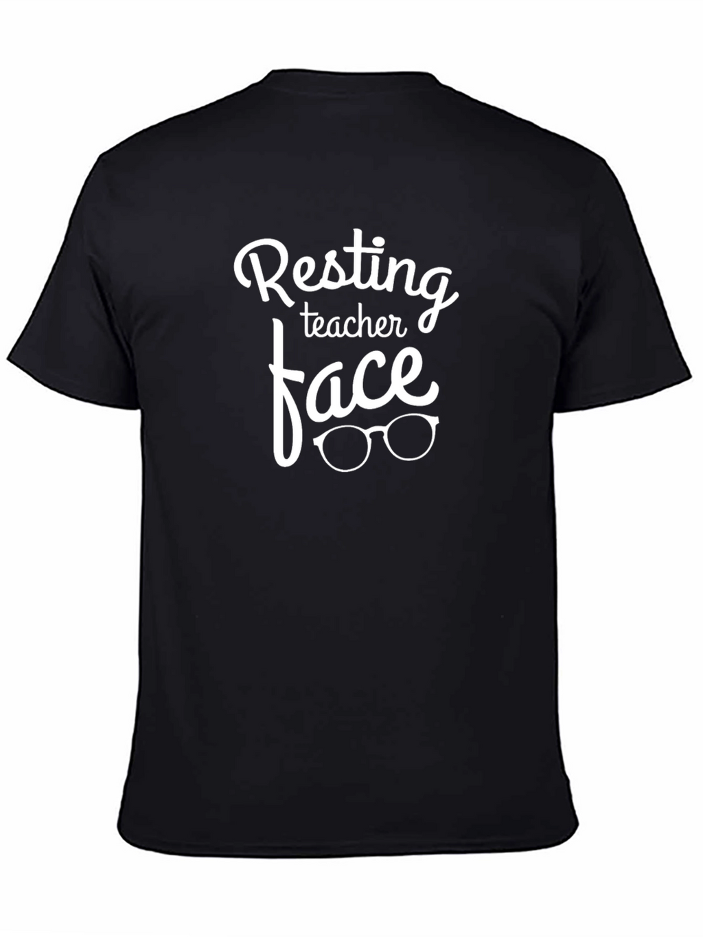 Resting Teacher Face Black T-Shirt