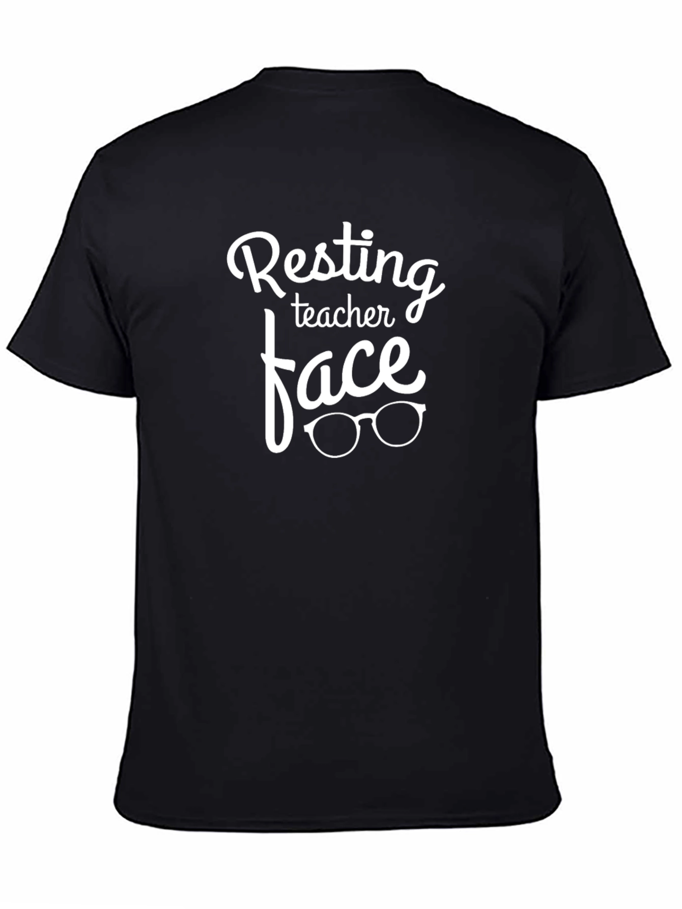 Resting Teacher Face Black T-Shirt