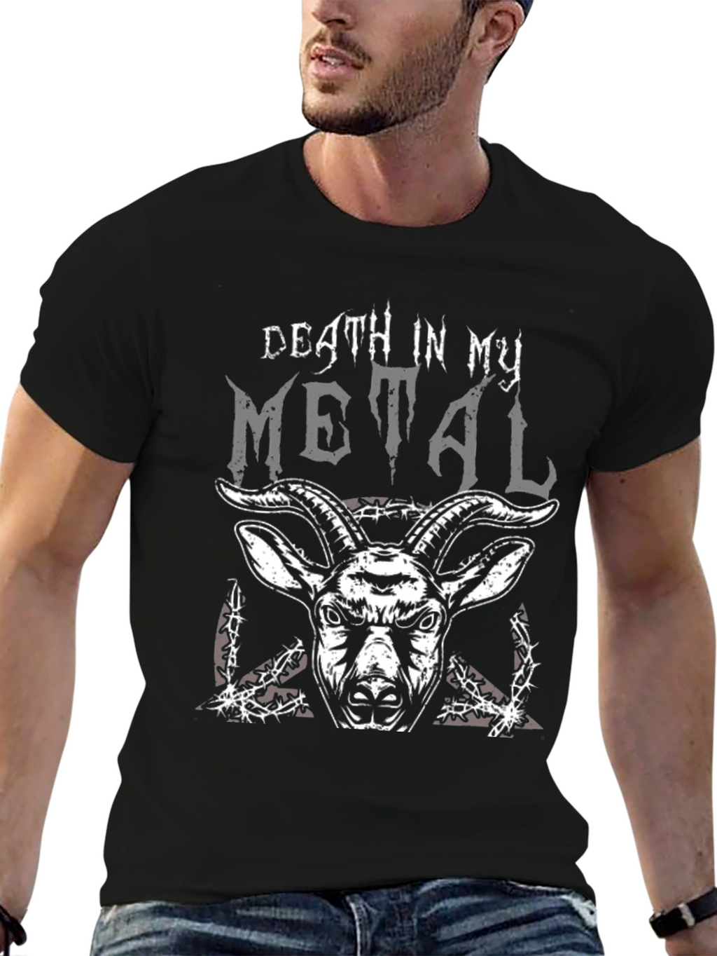 Death in My Metal Graphic T-Shirt