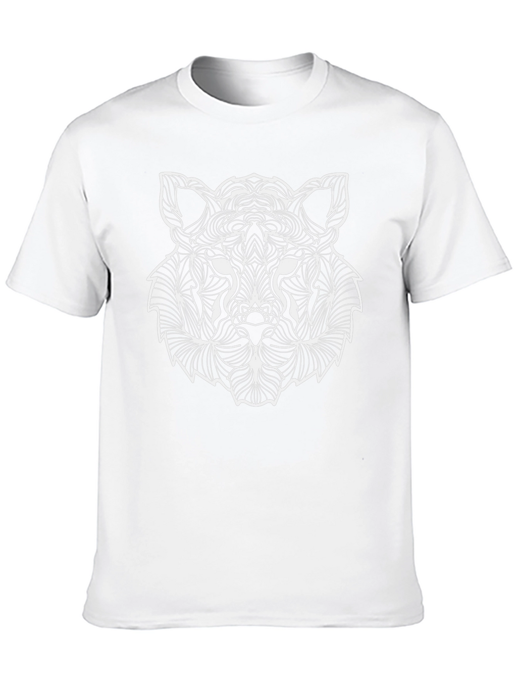 Abstract Wolf Graphic Tee - Cool Geometric Design
