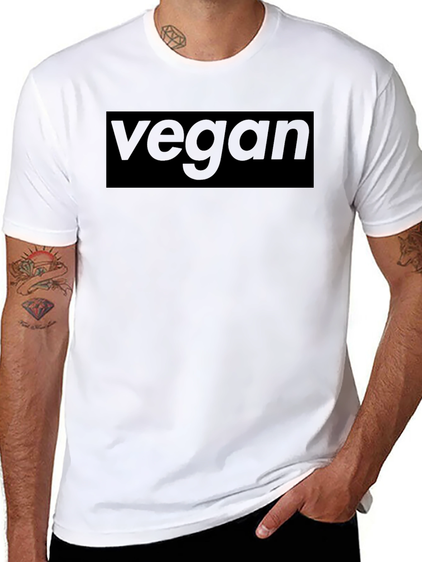 Vegan Statement Black T-Shirt