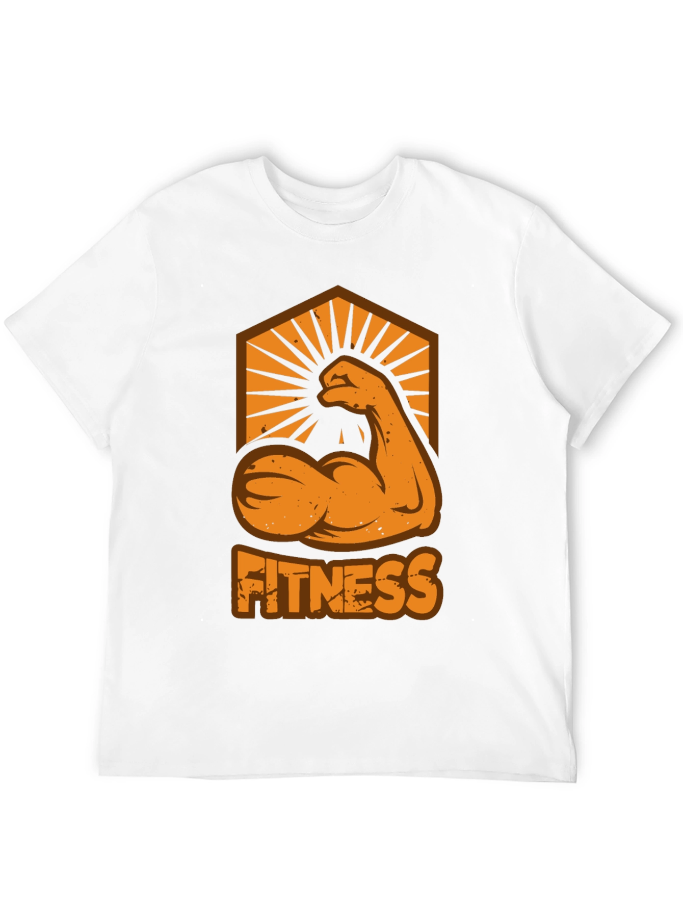 Fitness Arm Graphic T-Shirt - Black