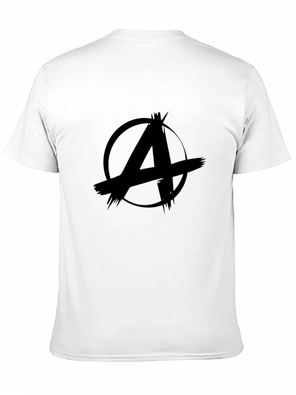 Anarchy Symbol Graphic Black T-Shirt