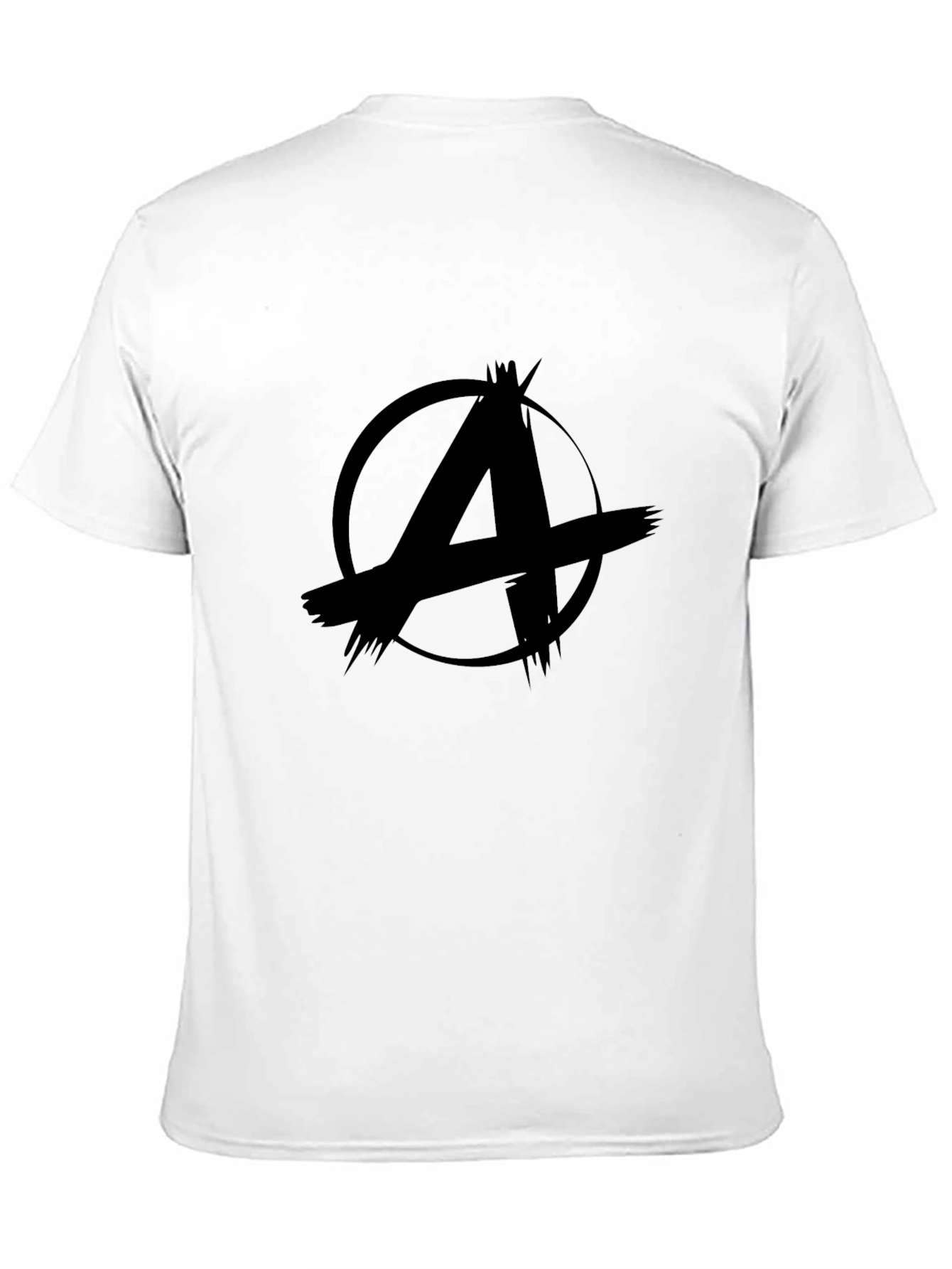 Anarchy Symbol Graphic Black T-Shirt